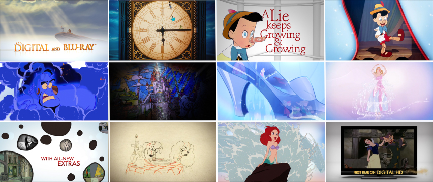 Montage of Disney Signature Collection pieces.